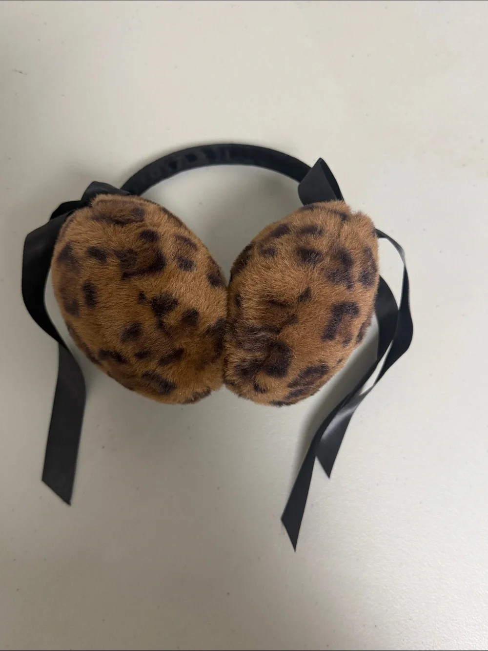 Leopard Print Faux Fur Earmuffs